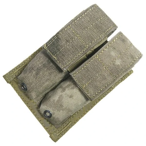 Flyye Double 9mm Magazine Pouch MOLLE A-TACS AU 4 Flyye Double 9mm Magazine Pouch MOLLE A-TACS AU - Image 2