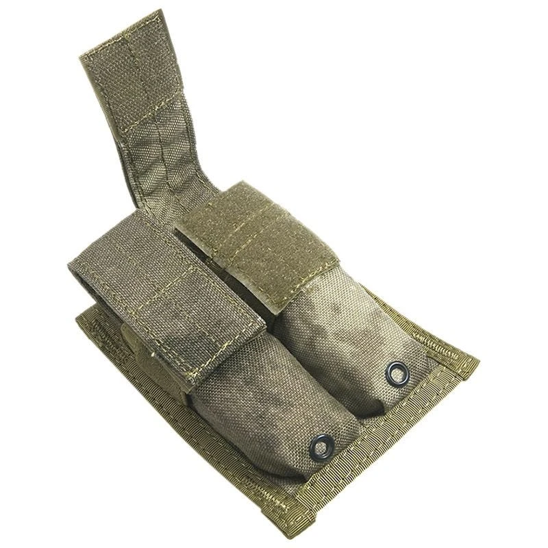 Flyye Double 9mm Magazine Pouch MOLLE A-TACS AU 5 Flyye Double 9mm Magazine Pouch MOLLE A-TACS AU - Image 3