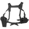 Flyye Shoulder Holster System Panel MOLLE Black -TactiFlex Sales Shop flyye shoulder molle system panel BLACK NEW 1 2