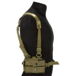 Flyye Shoulder Holster System Panel MOLLE Khaki -TactiFlex Sales Shop flyye shoulder molle system panel khaki 3b 2