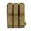 Flyye Triple MP5 Magazine Pouch MOLLE Coyote Brown -TactiFlex Sales Shop flyye triple mp5 mag pouch coyote 1a 2