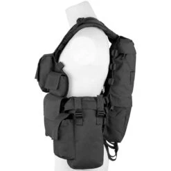 MFH South African Assault Vest Black -TactiFlex Sales Shop mfh saav vest black 3